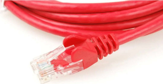 PremiumCord U/UTP Кат.6 (Gigabit) Мрежов Кабел Ethernet 3м Червен