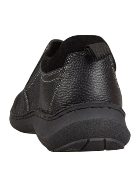 Leather Men's Moccasins in Black Colour