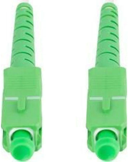 Lanberg Καλώδιο Οπτικής Ίνας SC/APC-SC/APC 10m Λευκό