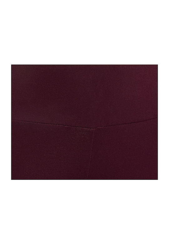 Kinderleggings Sport Lang Burgundisch Essentials 3-Stripes
