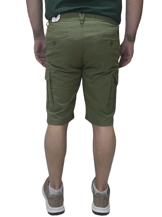 Мъжки Cargo Шорти Regular Fit Зелени