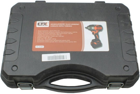 CTX Werkzeuge CTX.14.0001 Μπουλονόκλειδο Μπαταρίας 21V με Υποδοχή 1/2"