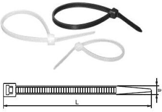 Elematic Kabelbinder 100x2.5mm Schwarz 100pcs 100-x-2-5