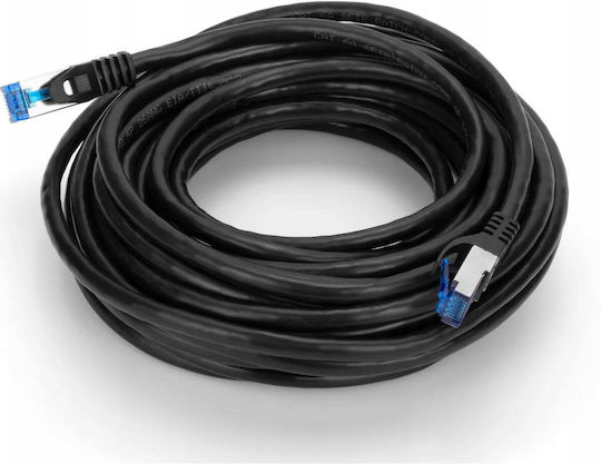 Montis S/FTP Cat.6a (Gigabit) Καλώδιο Δικτύου Ethernet 30m Μαύρο