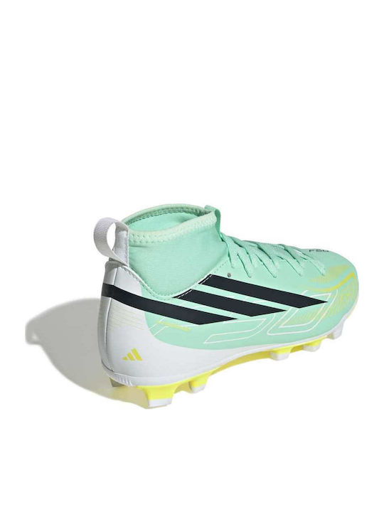 F50 Hyperfast Club FG Ghete de Fotbal Pentru Copii Cu Crampoane Bej
