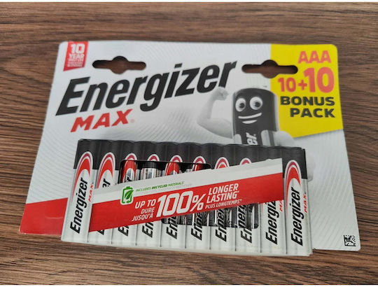 Energizer Max Αλκαλική Μπαταρία AAA 1.5V