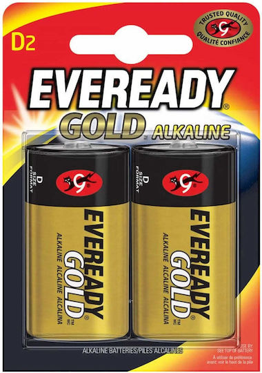 Eveready Gold Baterii Alcaline D 1.5V 2buc