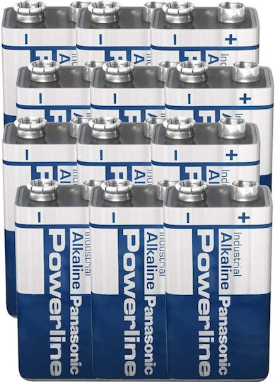 Panasonic Powerline Alkaline Batterien 9V 12Stück