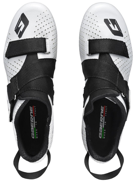 Gaerne Unisex Pantofi de Ciclism Joși de Triatlon Albi Gaerne Unisex Pantofi de Ciclism Joși de Triatlon Albi