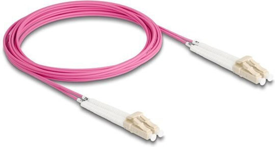 Delock Delock Lwl Cable Lc Duplex To Lc Duplex Multimode Om4 Angled 3 M