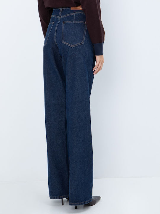 High Rise Women's Jean Pants in Wide Leg Style