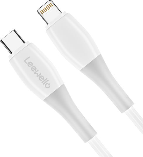 Leewello USB-C zu Lightning Kabel Weiß 1m