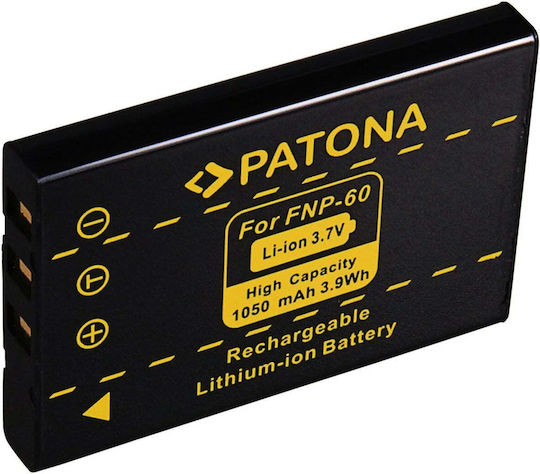 Patona Μπαταρία Φωτογραφικής Μηχανής NP-60 1050mAh Συμβατή με Fujifilm