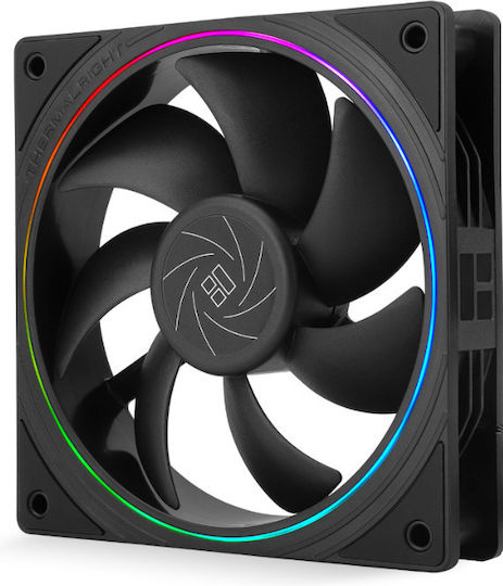 Thermalright TL-S12-3 Ventilator Pentru Carcasă 120mm (1500rpm / 47.6cfm) cu Iluminare ARGB și Conexiune 4-Pin PWM 3 buc