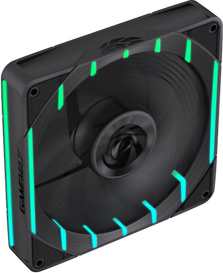 GameMax Tornado T14 Case Fan 140mm (1800rpm / 70.75cfm) με ARGB Φωτισμό και Σύνδεση 3-Pin Black