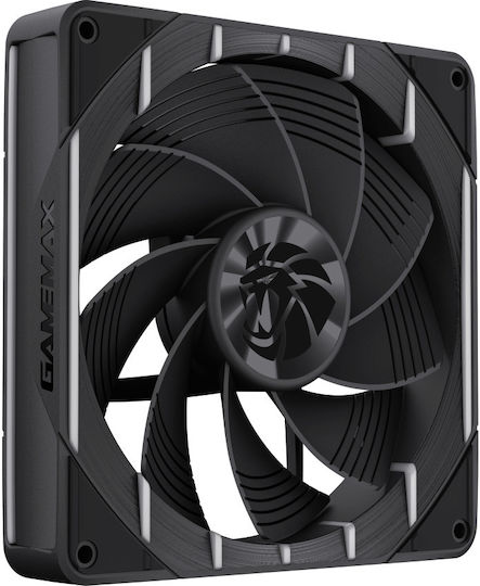 GameMax Tornado T14 Case Fan 140mm (1800rpm / 70.75cfm) με ARGB Φωτισμό και Σύνδεση 3-Pin Black