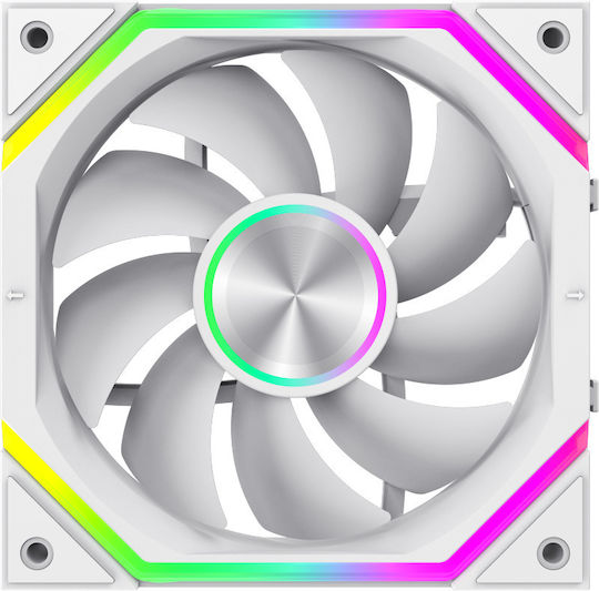 FN12A-N2 Wl-w Case Fan (800rpm) Without LED Lighting 3pcs White