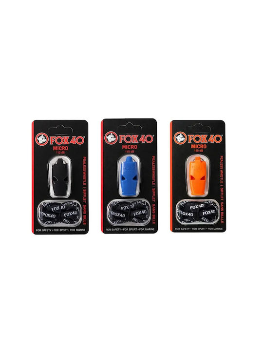 Sportpfeife Fox 40 Micro 110db mit Kordel Orange