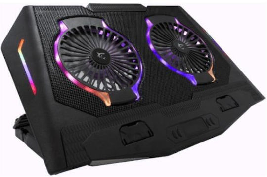 White Shark Cooling Pad για Laptop έως 17.3" με 2 Ανεμιστήρες και Φωτισμό SBX00285