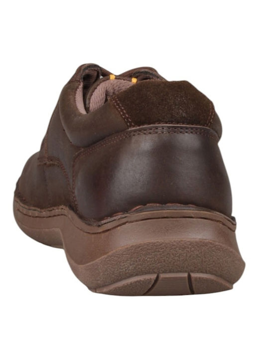 Leather Men's Casual Shoes Brown