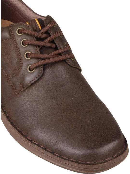 Leather Men's Casual Shoes Brown