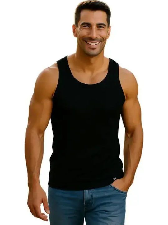 Men's Sleeveless Undershirts Supreme Greek Green Black 2Pack