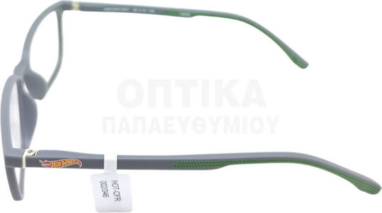 Kinder Brillengestelle mit Rezept Hot Wheels Clip-On Hwcl002 Graue Inklusive Sonnenbrille