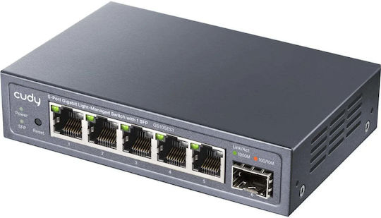Cudy GS105ES1 Verwalteter L2 Schalter mit 5 Gigabit (1Gbps) Ethernet-Ports
