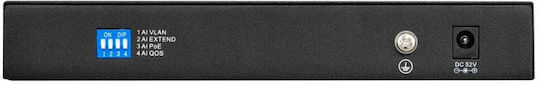BCS BCS-B-SP0802G Switch Negestionat Strat 2 PoE+ cu 8 Porturi Ethernet