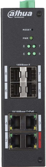 Dahua HS4408-4ET-96 Управление на L2 PoE++ Switch с 4 Портове Ethernet и 4 SFP Портове