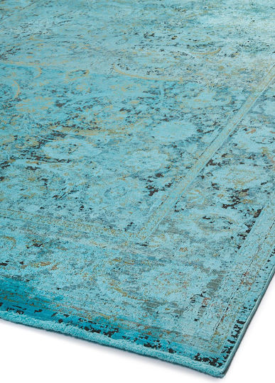 Biokarpet Wohnzimmer Teppiche Louison Mh96b 8-5 Türkis 133x190