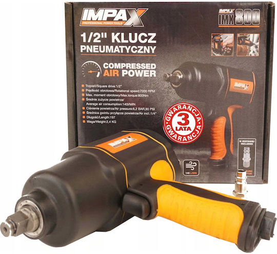 Nuair Въздушен Ключ 1/2" с Максимален Въртящ Момент 81.58kgm