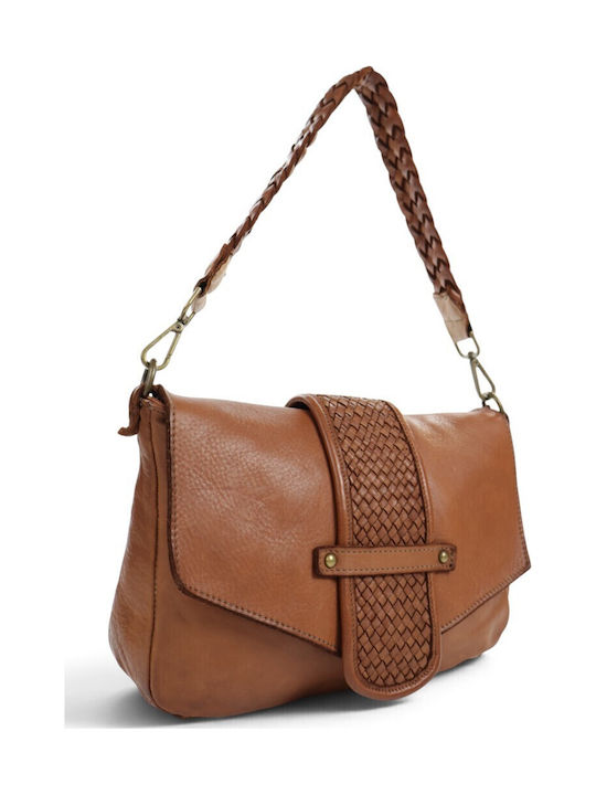 Gestrickte Damen-Schultertasche Taupe