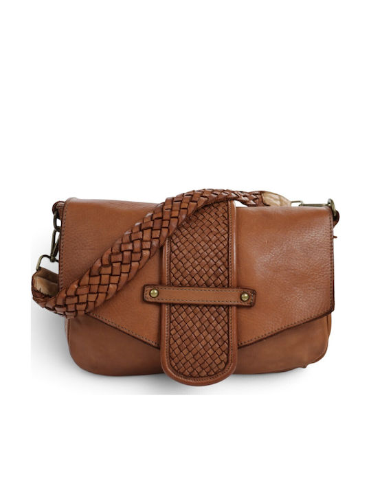 Gestrickte Damen-Schultertasche Taupe