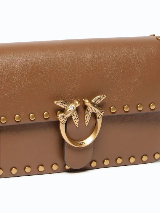 Love One Leather Women's Flap Bag Brown