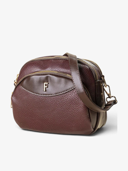 Braune Damen-Schultertasche