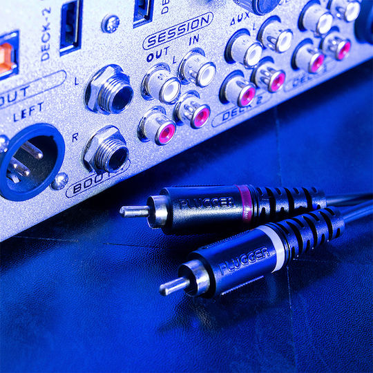 Καλώδιο 2x Rca Αρσενικό 2x Xlr Αρσενικό Μήκους 3 M Plugger