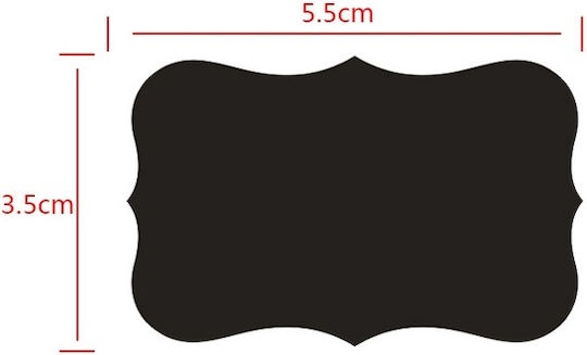 1 Bucată de Etichete Autocolante Rectangulare de Culoare Albă 35x35mm