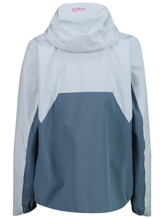 Wasserdichte Blaue Damen-Wanderjacke