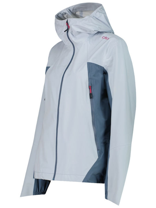 Wasserdichte Blaue Damen-Wanderjacke