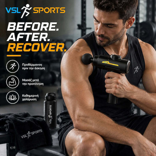 VSL Sports Hypergun Massage Gun for the Neck, Waist, Back, Legs, Body, Hands & Soles, Anti-Cellulite with Vibration