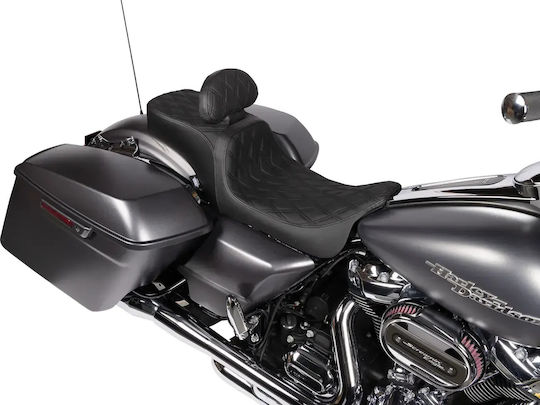 Predator Seat 0801-1500 Harley Davidson FLHX 1690 11-16 1 Piece Black