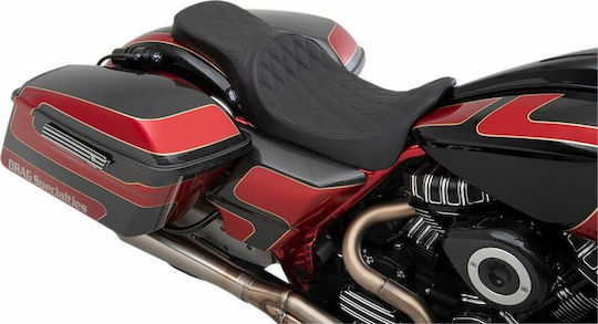 Drag Specialties Седалка Predator 0801-1270 Harley Davidson FLHTK 1868 ABS 19-24 1 бр. Черна