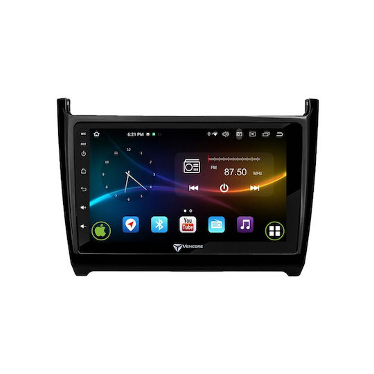 VenCore Auto-Audiosystem für Volkswagen Polo 2009–2017 (Bluetooth/USB/AUX/Wi-Fi/GPS/Apple CarPlay/Android Auto) mit 9-Zoll-Touchscreen