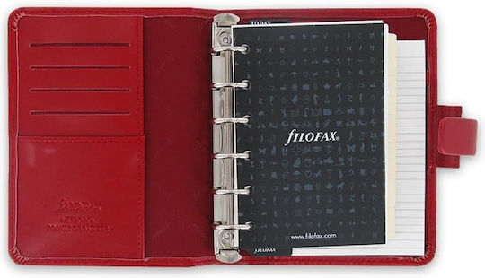 Filofax Organiser Metropol Ημερήσια Ατζέντα Κόκκινη 11.6x14.5εκ.