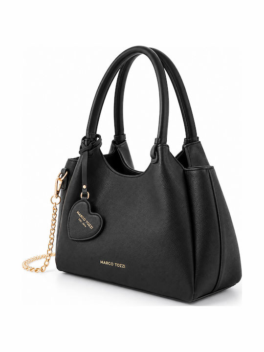 Schwarze Damen-Schultertasche