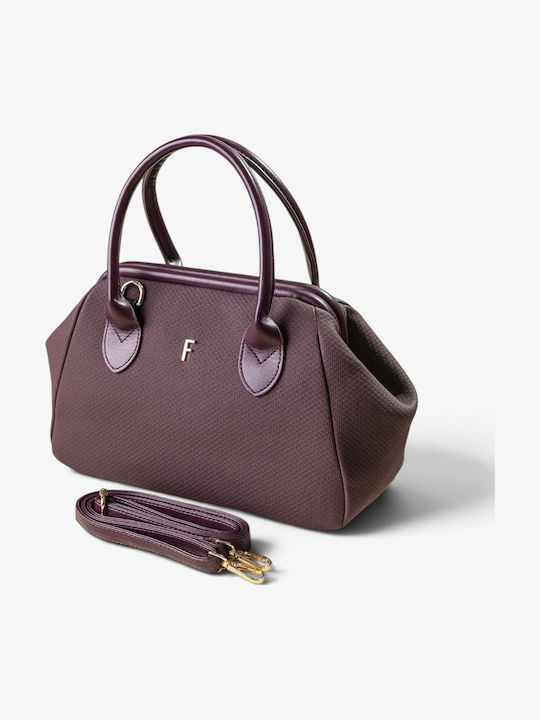 Women's Satchel Bag Black Fishbone