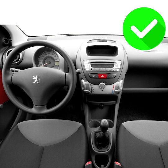 Carmedia Auto-Audiosystem für Peugeot 107 Toyota Aygo Citroen C1 2005-2014 (Bluetooth/USB/WiFi/GPS/Apple-Carplay/Android-Auto) mit Touchscreen 12.3"