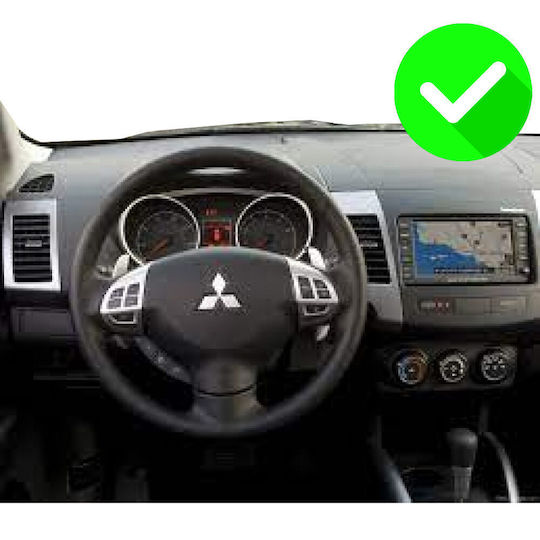 Carmedia Auto-Audiosystem für Peugeot 4007 Mitsubishi Outlander Citroen C-Crosser 2006-2012 (Bluetooth/USB/WiFi/GPS/Apple-Carplay/Android-Auto) mit Touchscreen 12.3"