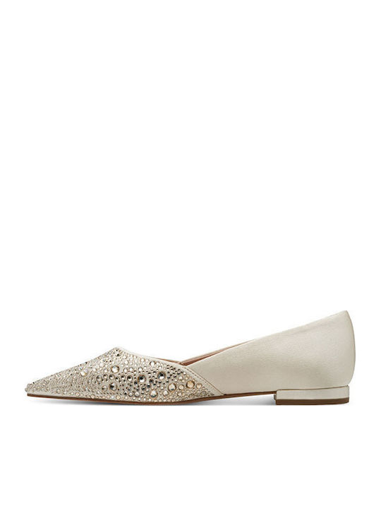 Damen Ballerinas Beige